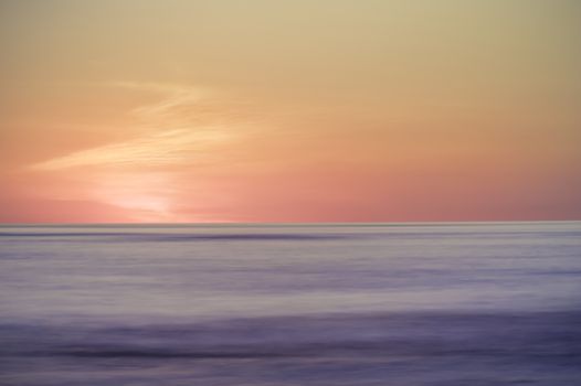 Long exposure of a sunset off the Pacific coast of Costa Rica.