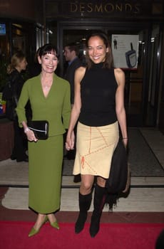 Geraldine Chaplin and Niece at the People And Places With No Names benefit and auction, Ace Gallery Los Angeles, 03-19-02