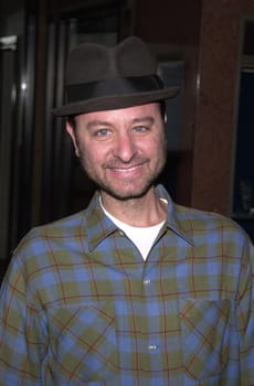 Fisher Stevens at the People And Places With No Names benefit and auction, Ace Gallery Los Angeles, 03-19-02