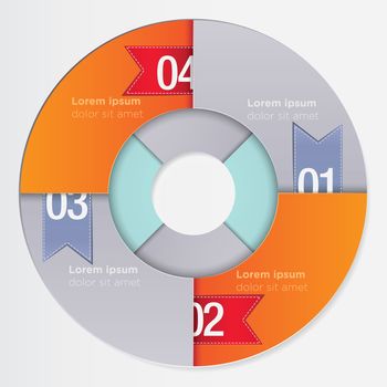 Vector circular template for business infographics