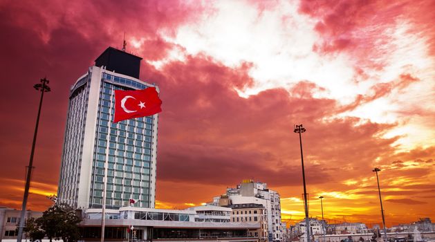 17 December, 2011 - Taksim Square before the project of pedestrianization of Taksim started in October 2012 - Istanbul, Turkey