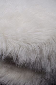 Full frame take of some cozy white furry fabric