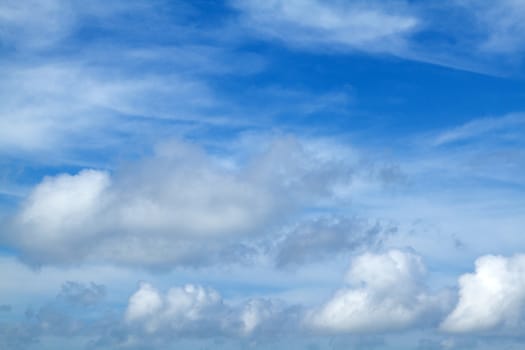 View white cloud with blue sky background