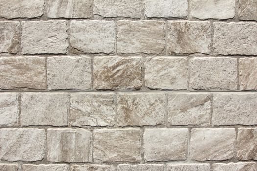 Gray stone brick wall with for background