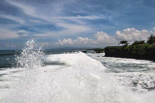 Tanah Lot temple Complex, in Bali island Indonesia