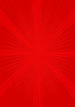 Abstract red bright striped background with sunburst