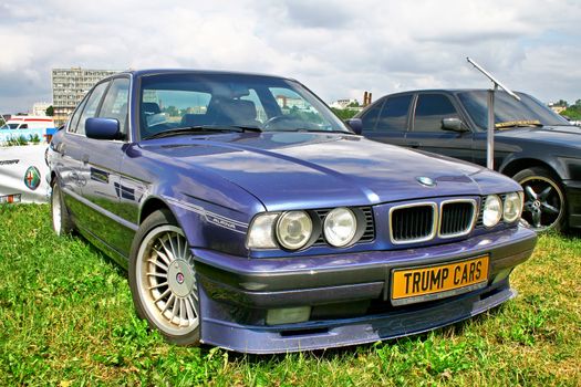 MOSCOW, RUSSIA - JULY 10: German vehicle Alpina B10 Bi-Turbo (BMW E34 535i) exhibited at the annual International Motor show Autoexotica on July 10, 2011 in Moscow, Russia.