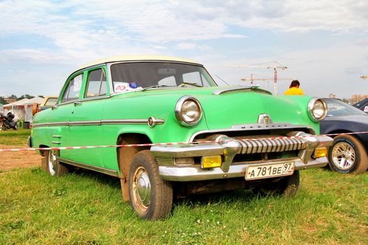 MOSCOW, RUSSIA - JULY 6: American motor car Mercury Monterey exhibited at the annual International Motor show Autoexotica on July 6, 2012 in Moscow, Russia.