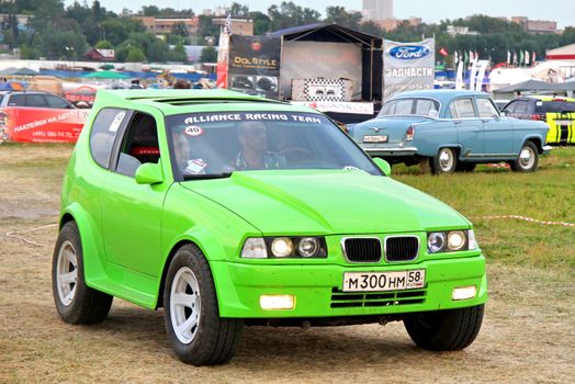 MOSCOW, RUSSIA - JULY 6: Custom BMW-styled vehicle exhibited at the annual International Motor show Autoexotica on July 6, 2012 in Moscow, Russia.