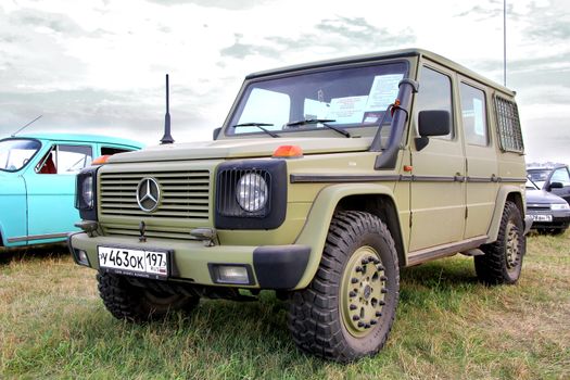 MOSCOW, RUSSIA - JULY 10: German SUV Mercedes-Benz W461 G350 exhibited at the annual International Motor show Autoexotica on July 10, 2011 in Moscow, Russia.