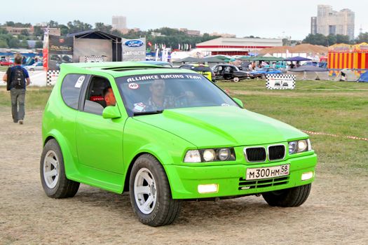 MOSCOW, RUSSIA - JULY 6: Custom BMW-styled vehicle exhibited at the annual International Motor show Autoexotica on July 6, 2012 in Moscow, Russia.