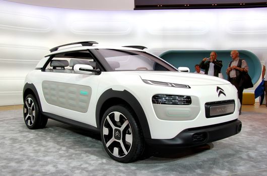 FRANKFURT AM MAIN, GERMANY - SEPTEMBER 14: French concept car Citroen Cactus exhibited at the annual IAA (Internationale Automobil Ausstellung) on September 14, 2013 in Frankfurt am Main, Germany.