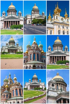 Collection of Cathedrals and Churches in Saint Petersburg, Russia