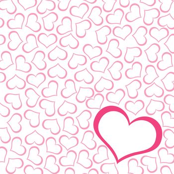 Abstract background of hearts. The concept of Valentine's Day