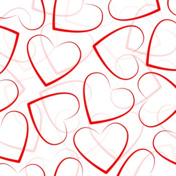 Abstract background of hearts. The concept of Valentine's Day