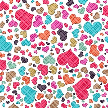 Abstract background of hearts. The concept of Valentine's Day