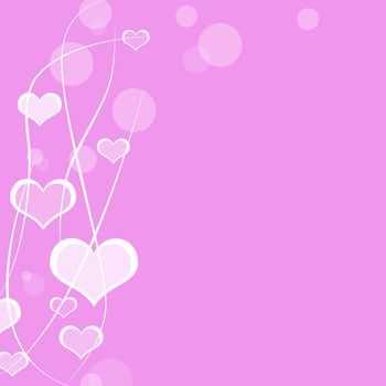 Abstract background of hearts. The concept of Valentine's Day