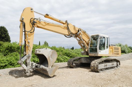 excavator caterpillar, industrial vehicle