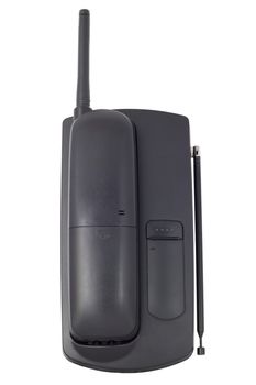 Office stationary radio telephone. Isolated on white background