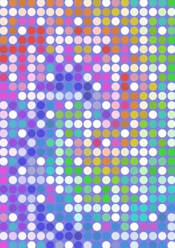Illustration of Multicolored pastel spots