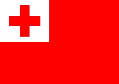 Illustrated Flag of Tonga