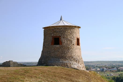 Ancient fortress (Devil's Town) in Elabuga, Russia