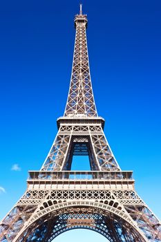 Beautiful view of famous Eiffel Tower in Paris, France