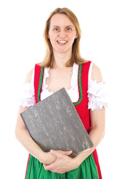 Bavarian woman with some documents