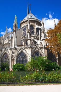 Notre Dame de Paris, famous cathedral in France