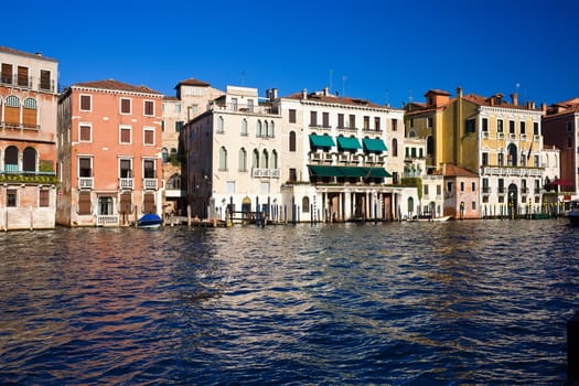 Beautiful view of famous Grand Canal in Venice, Italy