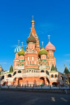 Saint Basil Cathedral at Red Square, Moscow Kremlin, Russia.