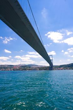 Famous Bosphorus Bridge connecting Asia and Europe, Istanbul