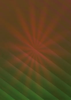 Abstract red bright striped background with sunburst