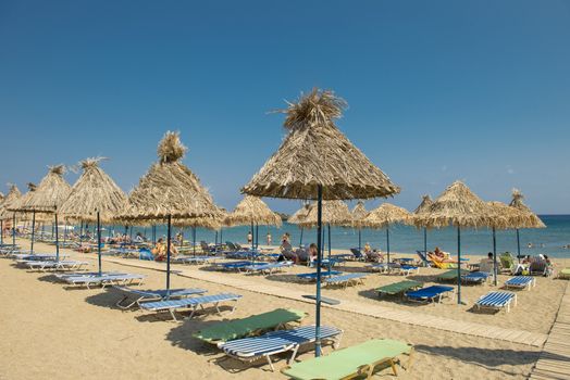 The palm beach of Vai is one of the largest attractions of the Mediterranean island of Crete. It features the largest natural palm forest in Europe, made up of Cretan Date Palm 