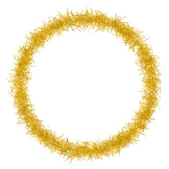 gold christmas tinsel texture background blank for text