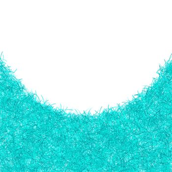 blue christmas tinsel texture background blank for text