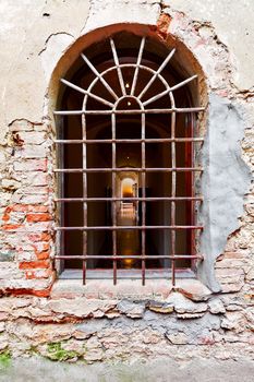 Open Window of Old Building in Italy