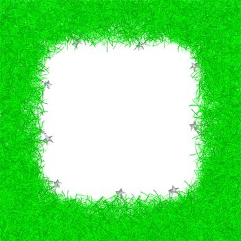 green christmas tinsel texture background blank for text