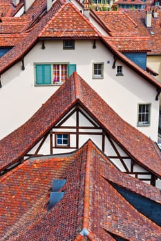 Bird's Eye View of the City of Berne 