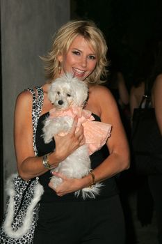 Tamie Sheffield arriving on Sunset Blvd. at the In Touch Pets and their Stars Party with her horse "Playboy," Cabana Club, Hollywood, CA 09-21-05