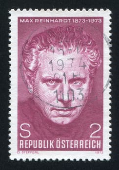 AUSTRIA - CIRCA 1973: stamp printed by Austria, shows Max Reinhardt, circa 1973