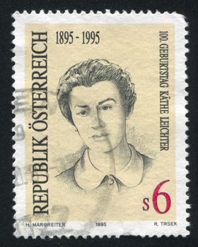 AUSTRIA - CIRCA 1995: stamp printed by Austria, shows Kathe Leichter, circa 1995