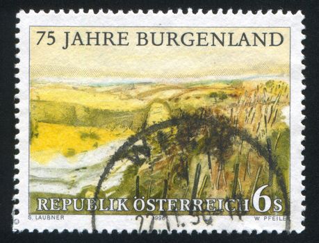 AUSTRIA - CIRCA 1996: stamp printed by Austria, shows Burgenland Province, circa 1996