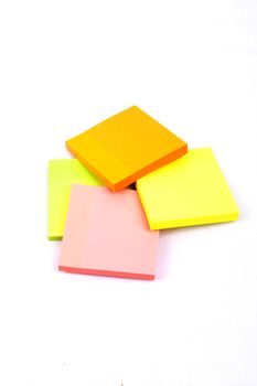 Sticky Notes Cube isolated on a white background