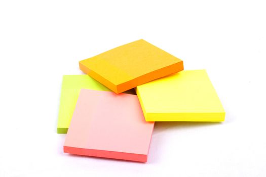 Sticky Notes Cube isolated on a white background