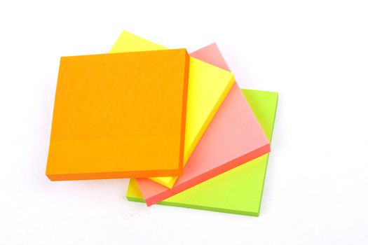 Sticky Notes Cube isolated on a white background