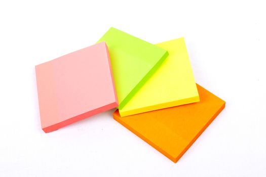 Sticky Notes Cube isolated on a white background