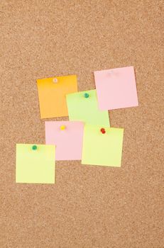 Post It Notes On Cork Board