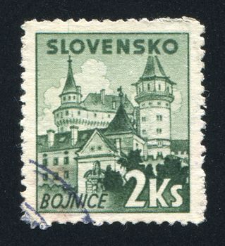 SLOVENIA - CIRCA 1941: stamp printed by Slovenia, shows Bojnice, circa 1941