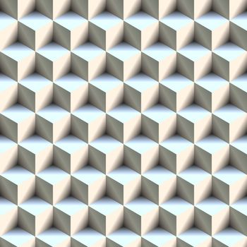 Isometric 3d cube wall textured seamless backfround